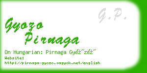 gyozo pirnaga business card